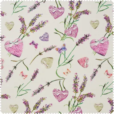 Produktbild von Baumwoll-Stoff "Lavanda", 140 cm breit, Meterware