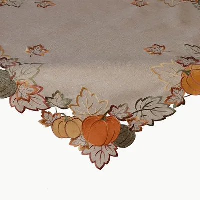 Immagine prodotto di Tovaglia DORA zucche e foglie autunno poliestere 85 x 85 cm