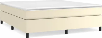Produktbild von Boxspringbettgestell Creme 180x200 cm Kunstleder