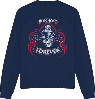 Produktbild von Bon Jovi - "Forever" Sweatshirt für Herren/Damen Uni TV20197 (XXL) (Marine)