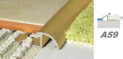 Produktbild von Effector Fliesenschiene aus eloxiertem Aluminium - Fliesenkanten Schutz - (Ausgleichsleiste gold) Winkelprofile Fliesenschienen robust Abschlussschiene