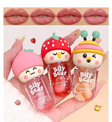 Produktbild von Set mit 3 feuchtigkeitsspendenden Lipgloss in verschiedenen Fruchtgeschmacksrichtungen