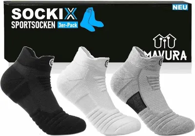 Immagine prodotto di SOCKIX calzini sportivi jogging calcio sport corsa antiscivolo grip 39-45 -3pair set