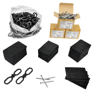Produktbild von Sanpro Terrassenbauset für 6m² ohne Stelzlager, ohne Zubehör (gummimatte)