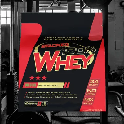 Produktbild von 100% Whey (454g) Banana Milkshake