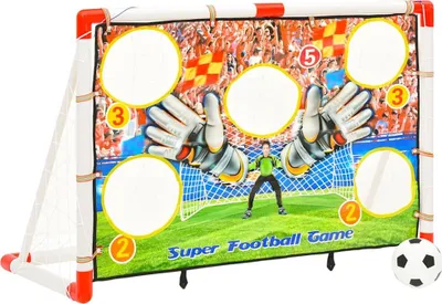 Produktbild von vidaXL Fußballtor-Set mit Torwand 120x51x77,5 cm