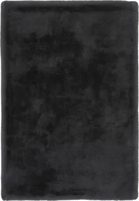 Image de Tapis en fourrure Happy, 230 x 160 cm, 100% polyester (velours), graphite