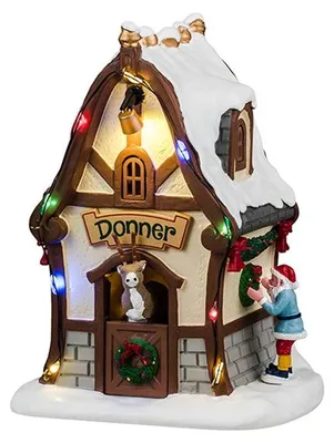 Productafbeelding van Donner's Den 12x14x19 cm Kersthuisje LEMAX