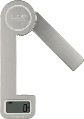Produktbild von Caso KitchenEcostyle, Elektronische Küchenwaage, 5 kg, 1 g, Edelstahl, Edelstahl, Arbeitsplatte