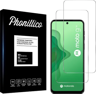 Obrázok produktu pre Tvrdené sklo pre Motorola Moto G14 [2 ks] Screen Protector Film Anti-scratch Glass Resistant Phonillico®