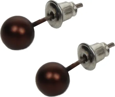 Produktbild von Mini Ohrstecker Ohrringe in der Farbe Braun
