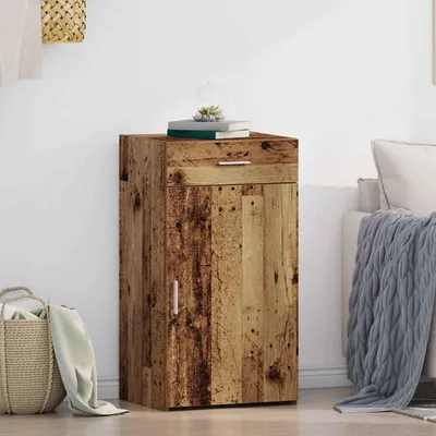 Produktbild von vidaXL Sideboard mit Schubladen Altholz 50 x 42,5 x 93 cm
