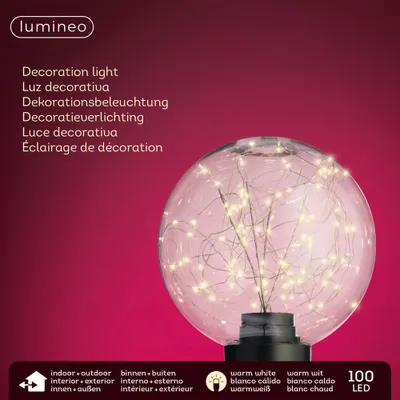 Produktbild von Kaemingk Dekokugel, transparent, 25 cm Durchmesser