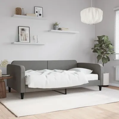 Immagine prodotto di Maison Exclusive - Divano letto con materasso, grigio scuro, 100x200 cm, tessuto