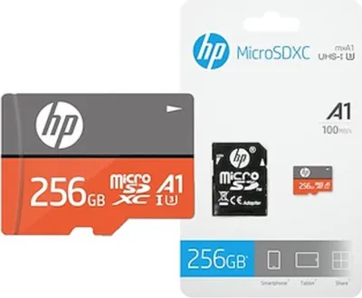 Obrázek produktu pro HP HFUD256-1V31A, 256 GB, MicroSDXC, Třída 10, UHS-I, 100 MB/s, 85 MB/s