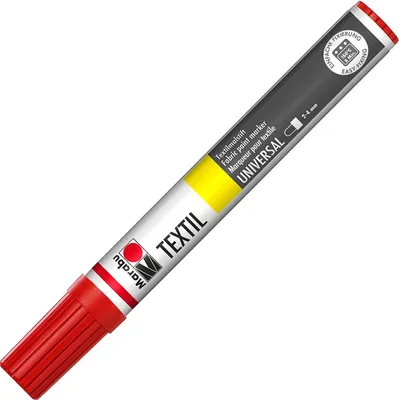 Produktbild von Marabu Textil Painter 031, Rot, Rot, Gelb, Tube, 40 °C, Stoff, 4 mm