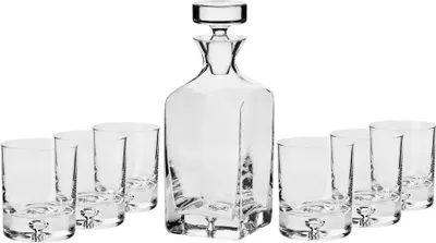 Obrázek produktu pro KROSNO Legend Sada na whisky, Sada 7, 750 ml Karafa, 6x 250 ml Sklenic, Rukodělný