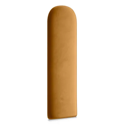 Obrázek produktu pro Muralo Čalounický panel oválný WALL PILLOW Nástěnný polštář Čelo postele Nástěnný panel žlutý 30 cm x 80 cm