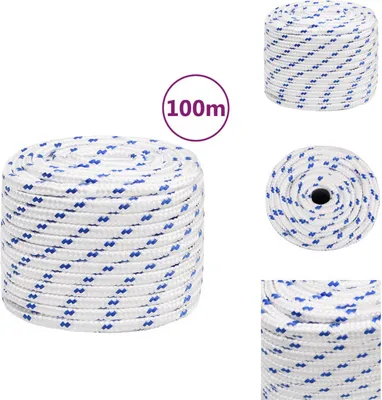 Immagine prodotto di vidaXL Corda da barca bianca 16 mm 100 m in polipropilene - Corde