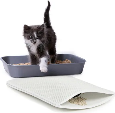 Image de Tapis magique à deux couches pour chats | CanadianCat | Ecologique, blanc, petite taille