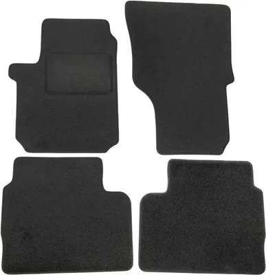 Image de Tapis De Sol Noir Velours Pour Volkswagen Amarok 2010-2016 4pcs, Ajustement précis, Base Antidérapante, Renforcée dans la Zone de la Pédale