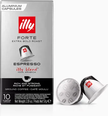 Image de illy Forte Espresso 10 capsules pour Nespresso