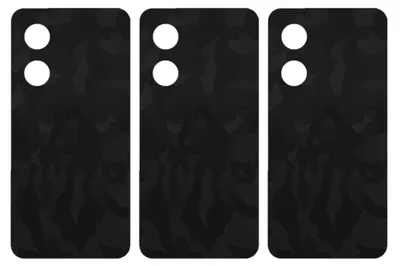 Produktbild von apgo Rückseite Schutzfolie, Skin, kompatibel mit Honor Play 40C, Hinten Displayschutzfolie aus Vinylfolie, kratzfest, einfache Montage - Schwarzes Tarnmuster