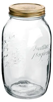 Produktbild von Bormioli Rocco Quattro Stagioni 6 Stück, Inhalt 1500 ml, mit Deckel goldfarben