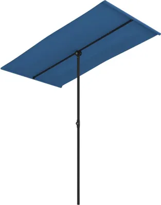 Produktbild von vidaXL Sonnenschirm mit Aluminium-Mast 180x110 cm Azurblau