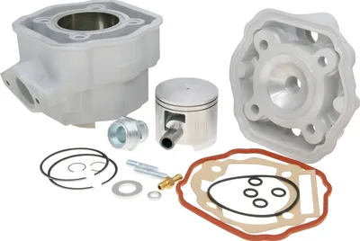Immagine prodotto di Kit cilindro racing Airsal da 76,6 cc, alesaggio 50 mm, in alluminio, raffreddato a liquido, per Aprilia SX 50