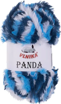 Produktbild von 100g Strickgarn Panda Strick-Wolle Kunstfell Kuschelwolle Plüschwolle - Farbwahl