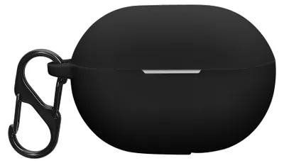 Produktbild von kwmobile Schutzhülle für Huawei FreeBuds Pro 3 Hülle - TPU Silikon Case für Kopfhörer Ladecase - stoßfestes Cover mit Karabiner - Schwarz