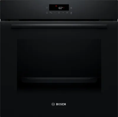 Bosch Serie 2 HBA571BB4, Einbau-Backofen, 60 x 60 cm, Schwarz, Frontansicht