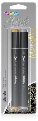 Zdjęcie produktu dla Markery do szkicowania Colorino Artist Metalic 2 szt 81131PTR