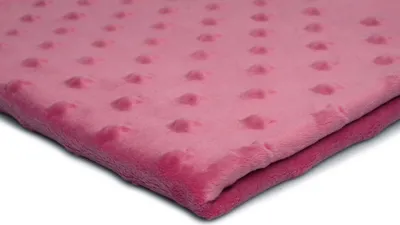 Produktbild von Minkee Fleece Knit mit Sternprägung Fuchsie 50 x 155 cm