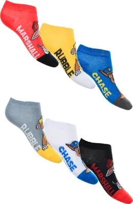 Produktbild von Paw Patrol Chase Marshall Rubble Kinder Jungen Sneaker Socken 6 Paar Strümpfe Paket, Größe:31-34