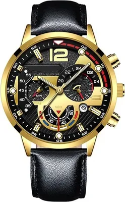 Produktbild von Emmet Herrenuhr Schwarz/Gold - Elegante Zeitmesser für jeden Anlass KP25961