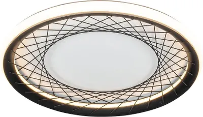 Produktbild von Moderne runde Deckenleuchte 51 cm LED 38W schwarz / weiß Nest Milagro