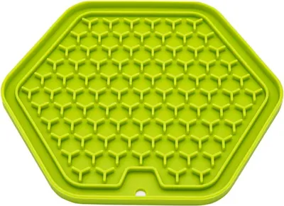 Produktbild von Leckmatte LadiMat aus Silikon, hexagon, Schleckmatte für Hunde
