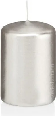 Produktbild von Stumpenkerzen Silber Ø 48 x 100 mm, 8 Stück
