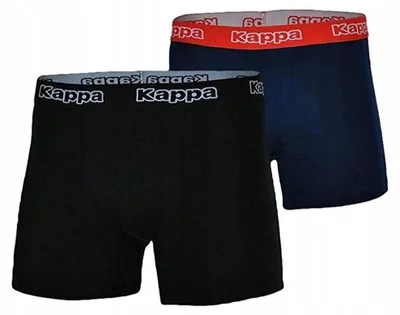 Immagine prodotto di Kappa - Boxer da uomo (confezione da 2) PP7561 (L) (nero/blu navy scuro)