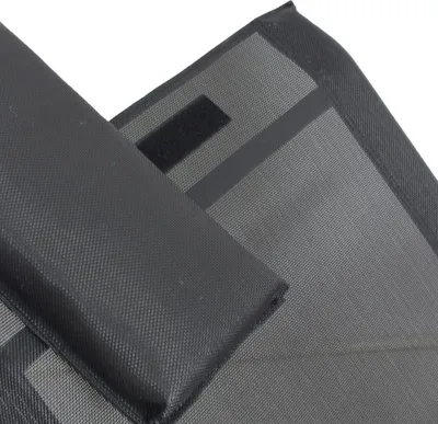 Produktbild von Schaukelliege Siesta schwarz 167x62x80cm Stahlrohr Polyester Liege Schwebeliege