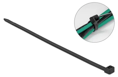 Immagine prodotto di Delock, fascette stringicavo - 50 cm - nere (confezione)