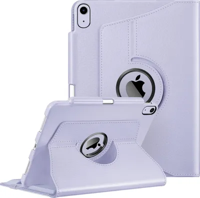 Produktbild von Fintie Hülle für iPad Air 11 Zoll M4/M3/M2 (2026/2025/2024), iPad Air 5. Gen 2022/ iPad Air 4 2020 10.9 Zoll mit Stifthalter - 360 Grad verstellbare Schutzhülle Cover mit Standfunktion, Pastellviolett