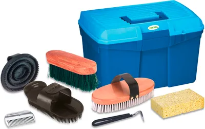 Produktbild von Kerbl Putzbox 7-teilig befüllt