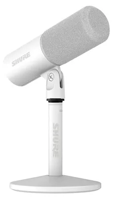 Produktbild von Shure MV6 Gen 2 USB-Gaming-Mikrofon inkl. Tischständer, Weiß