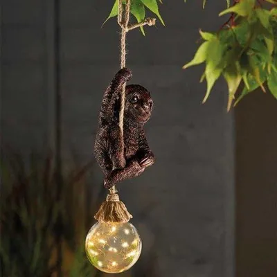 Productafbeelding van Zonne-energie buitenverlichting - Waterdichte harsfiguur met LED-verlichting voor buiten