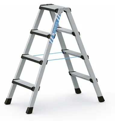 Produktbild von Zarges Comfortstep B Stehleiter mit gepolsterter Stufen-Vorderkante 2x4 Stufen