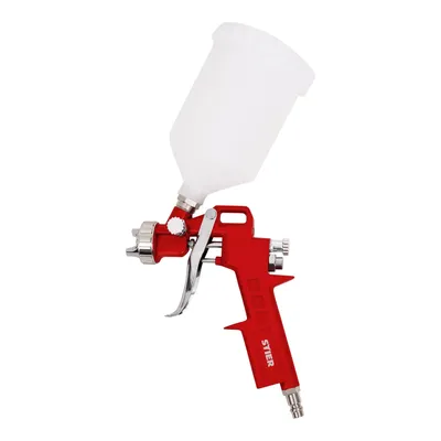 Produktbild von STIER effiziente Farbspritzpistole SP-Basic+, mit 600 ml Fließbecher, Stufenlose Luft- und Mengenregulierung, Farbsprühgerät, Farbsprüher, Spritzpistole für präzises Farbsprühen
