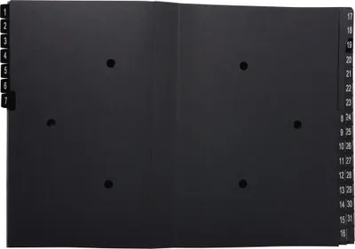 Immagine prodotto di Cartella da tavolo oeco 3426 1-31 32 pezzi nero